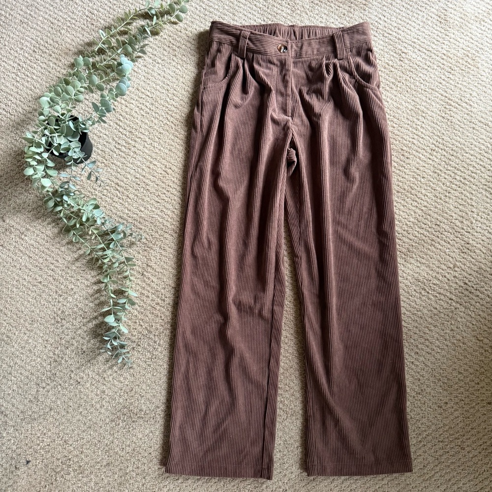 Brown Halara Corduroy Pants